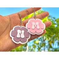 Personalized Flower Initial Keychain (3D Printed)
