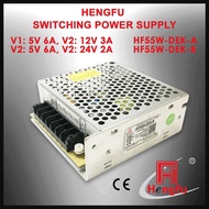 HF55W-DEK-A HF55W-DEK-B Hengfu Switching Power supply Dual Output Power Supply SMPS Street Lighting 