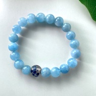 海藍寶古法琉璃珠手鍊手串