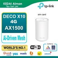 TP-LINK Deco X10-4G 4G+ AX1500 Whole Home Mesh WiFi 6 Gateway