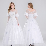 Halloween Alice in Wonderland White Queen Costume