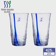 日本TOYO SASAKI GLASS 流舞系列水杯兩入-425ml