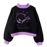 Custom Crochet Sweater handmade Knitted Sweater/