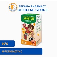 APPETON ACTIV-C 100MG CHEWABLE VITAMIN C (7-12 YEARS) 60'S
