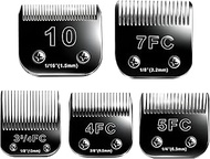 10 Blades Dog Grooming Blades Compatible with Andis/Oster A5/Wahl KM-10 Series Dog Clippers,Detachab