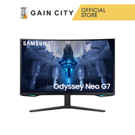 SAMSUNG ODYSSEY NEO G7 MONITOR S32BG75 | 32" UHD CURVED MONITOR VA | 3440x1440 | 1MS(GTG) | 144HZ | LS32BG752NEXXS