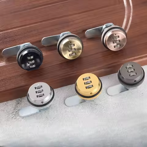 Password Lock 3 Digital Code Combination Lock Box Mail Post New Alloy Zinc Locker Cabinet For Carava