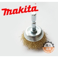 Props Makita BIT Handle Wire Wheel (Brush Type) 19mm D-76386 Grinding Decontamination Derusting Poli