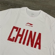 Li Ning Sponsors National Team Men's Basketball Sports Short Sleeve 3 x 3 Appearance T-Shirt