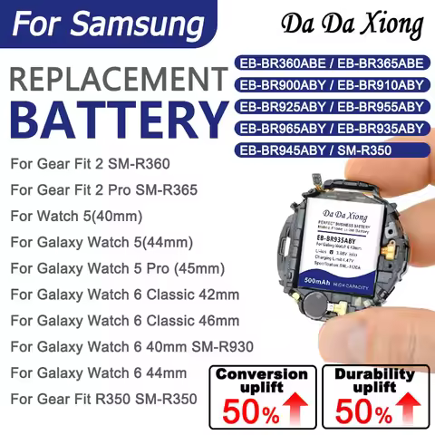 EB-BR935ABY EB-BR900ABY EB-BR955ABY New Battery For Samsung Galaxy Gear Watch Fit 2 2Pro 5 5Pro 6 6C