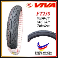VIVA TUBELESS TYRE 17 FT238 BUNGA MAXXIS DIAMOND 70/90-17 80/90-17 120/70-17 MA3D TAYAR TIRE TIRES T