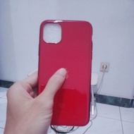 MERAH Phone Case 11 Pro Max Red Glossy Red Logo
