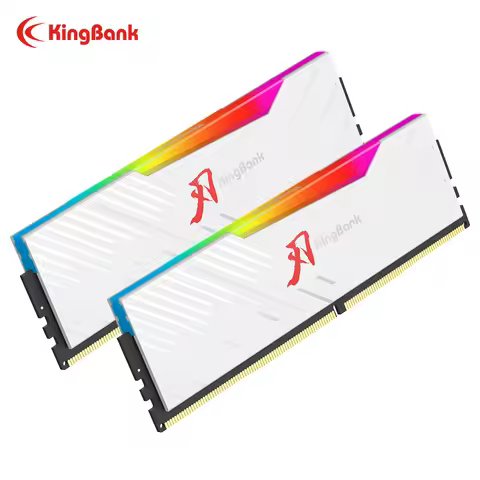 KingBank SOARBLADE KRRW RGB Series DDR4 4000MHz 32GB (16GBx2) UDIMM RGB Hynix CL19 1.4V White Color 