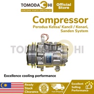 (READY STOCK) COMPRESSOR PERODUA KELISA KANCIL SANDEN type STOMODACHI Car Aircond Compressor SANDEN Perodua Kelisa/ Kanc