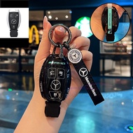 Remote Key Fob Cover Key Case Holder Keychain For Mercedes Benz CLA GLA GLK AMG GLC C C200 B200 S C 