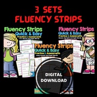 E49 CVC Words Sight Words Fluency Strips Printable (PDF) Kindergarten Primary English Practice Acces