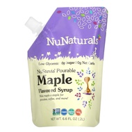 NuNaturals, NuStevia, Pourable Maple Flavor Syrup, 6.6 fl oz