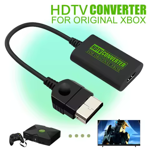 For XBOX to HDMI Adapter, Connect to TVs, Monitors, and Projectors, Plug and Play, Supports 480P, 72
