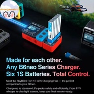Strongaroetrtr 1Pcs OSH 6-Port 1S Battery Charging Hub For LiPo LiFe Li-ion LiHV Supported B6neo B6n