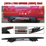 OSCPA 2018 2019 2020 2021 2022 2023 TOYOTA VIOS CURVE Car Rear Bumper Diffusers Lip Spoiler Body Kit