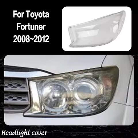 Car Front Lights Shell For Toyota Fortuner 2008 2009 2010 2011 2012 Clear Headlight Cover Replace Or