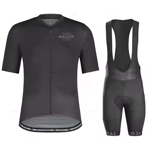Maloja Team Cycling Jersey Set, Summer MTB Bicycle Clothing, Racing Bike Clothes, Sports Cycling Sui