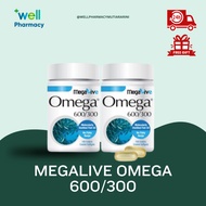 MegaLive Omega 600/300 Enteric Coated Softgel (100'S/100'SX30'S)