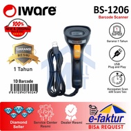 Barcode Scanner Iware Batang 1D BS1206 BS-1206 BS 1206 Wired Ori MDN