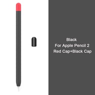 สำหรับ Apple Pencil 2 1 Gen เคสปากกาสไตลัสซิลิโคนนิ่มบางพิเศษฝาครอบป้องกันสำหรับ iPad ดินสอ1st ปลอกรุ่น2ND