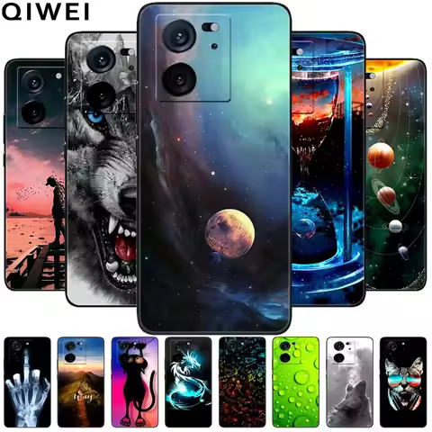 For Xiaomi 13T Pro 5G Case 13 T Soft Silicone Cool Wolf TPU Phone Cases for Xiaomi 13T Cover Capa Mi