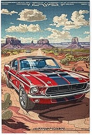American Muscle Car Puzzles for Adults 1000 Pieces,Challenging Brain Exercise,Featuring Classic Illu