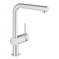 Grohe Minta L-Spout Super-steel Sink Mixer Tap