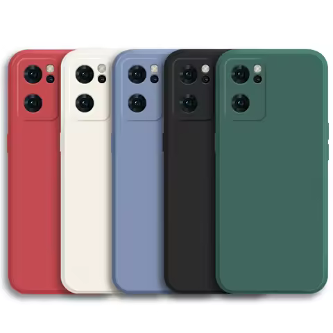 For OPPO Reno 7 5G Case For Reno 7 Pro Cover Funda Coque Original Liquid Silicone Soft TPU Phone Bum