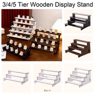 Batik 3/4/5 Tiers Wooden Display Stand Perfume Cosmetic Cupcake Desserts Storage Rack Figures Toys C