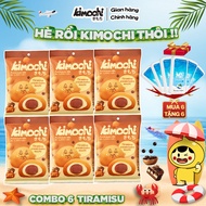 Combo 6 Gói Bánh Mochi Vị Tiramisu Kem Trân Châu 120g (Kimochi Tiramisu Cream Boba)