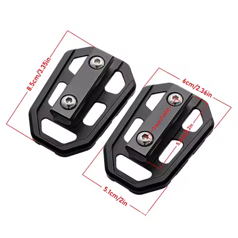 2X Motorcycle Footrest Foot Peg Pad Extender Pedal Rest For BMW R1200GS G310GS S1000XR F850GS F750GS