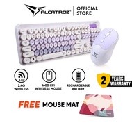Alcatroz Jellybean A5000 Wireless Rechargeable Silent Keyboard Mouse Combo | Wireless 2.4G