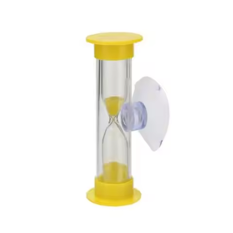 2/3 Minute Tooth Brushing With Suction Cup Rotatable For Kids Time reminder Hourglass Desktop Orname