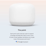 Google Nest WIFI Add-On Point (White-SG)-1 Pack Point Only