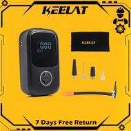 KEELAT Air Pump Portable Electric Rechargeable Compressor Motorcycle Car Bicycle Truck Basketball Presta Valve Tyre Pump