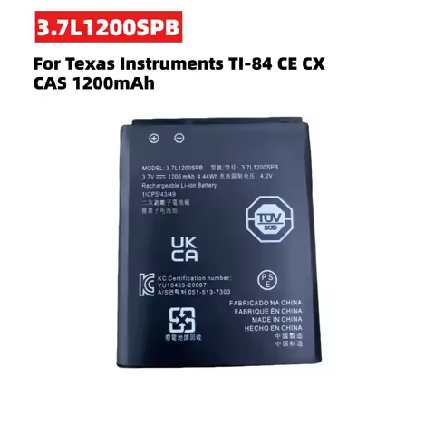 For Texas Instruments TI-84 CE CX CAS 3.7L1200SPB Graphing Calculator Battery Pack