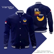 JAKET PARTAI NASDEM INDONESIA CUSTOM VARSITY