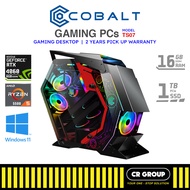 Cobalt Gaming Desktop PC TS07 - AMD Ryzen 5-5500 - GeForce RTX4060 8GB - 16GB RAM - 1TB SSD (2Yrs Pickup)