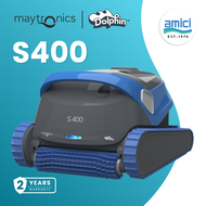 Dolphin S400 Robotic Pool Cleaners for Above Ground Floor Pool Vacuum 2 Hours Runtime Up to 15m Pool
