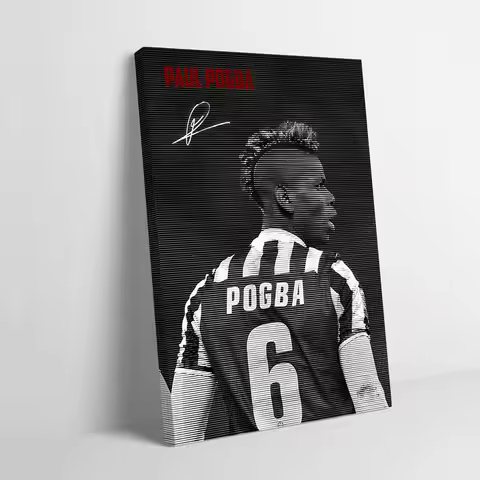 Paul Pogba Football Poster Customizable Printed Canvas Painting for Pictures Wall Art Decorative Pic