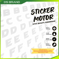 Sticker Nombor Plat Motor/ Motor Number Plate Sticker / Sticker Plate Motor