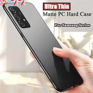 Samsung A52 A72 A51 A71 4G A9 A7 2018 C9 Pro M10 M20 M30 Ultra Thin Matte Frosted PC Hard Case Anti Fingerprint Slim Casing Phone Back Cover