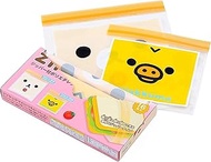 Iwatani Materials Storage Bag, Korilakkuma Size M, 6 Pieces, Kiiroitori Small Size, 10 Pieces, Set of 3, RK-2 W Zipper, For Food, Travel, Hygiene Products, Small Items