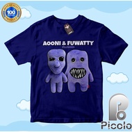 (FREE NAME) NEWEST AO ONI & FUWATTY ANIMATED MOTIF CHILDREN'S T-SHIRT COTTON MATERIAL