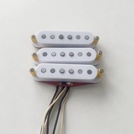 WK-New 80s Style Electric Guitar Accessories SSS Alnico 5 Electric Guitar Pickup Hand Wound Red Bott